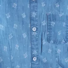 Kék virágos ing (6-7 év)