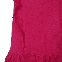 Rózsaszín fodros ruha (7-8 év)
