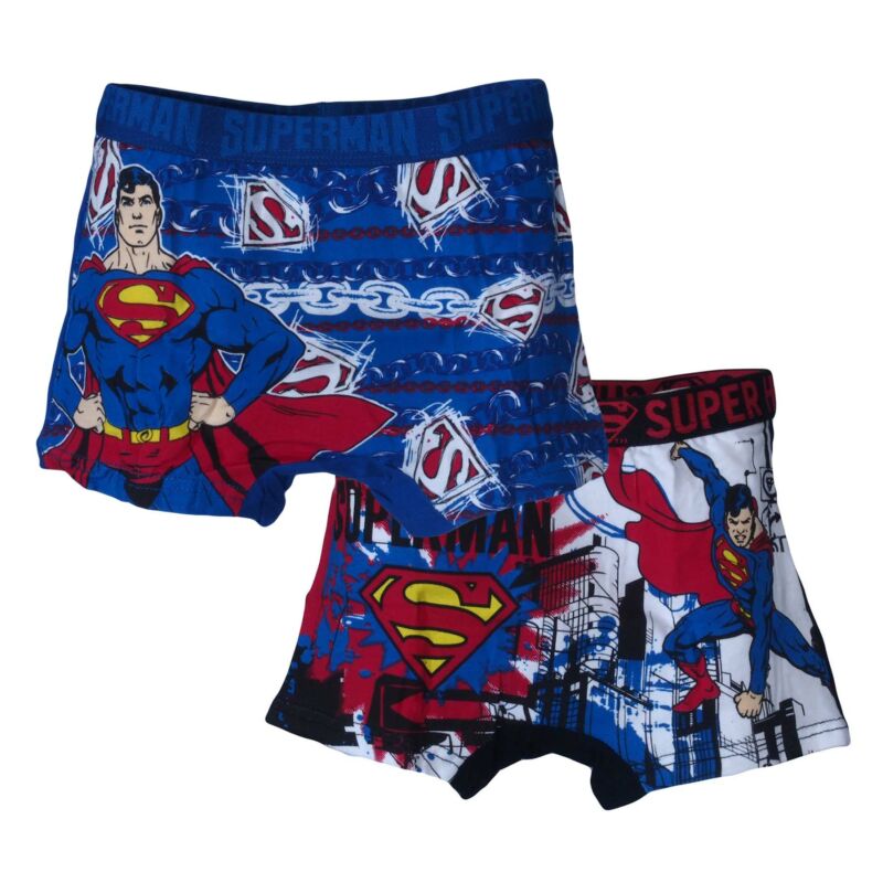 Superman Fehér/Kék alsónadrág 2 db-os