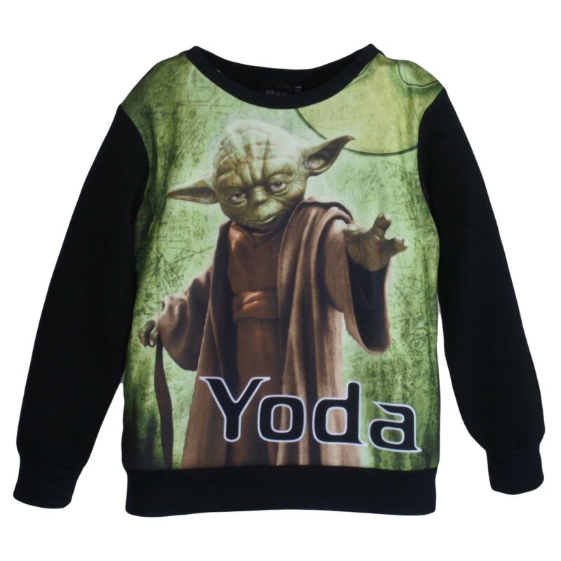 Fekete Yoda Star Wars pulóver